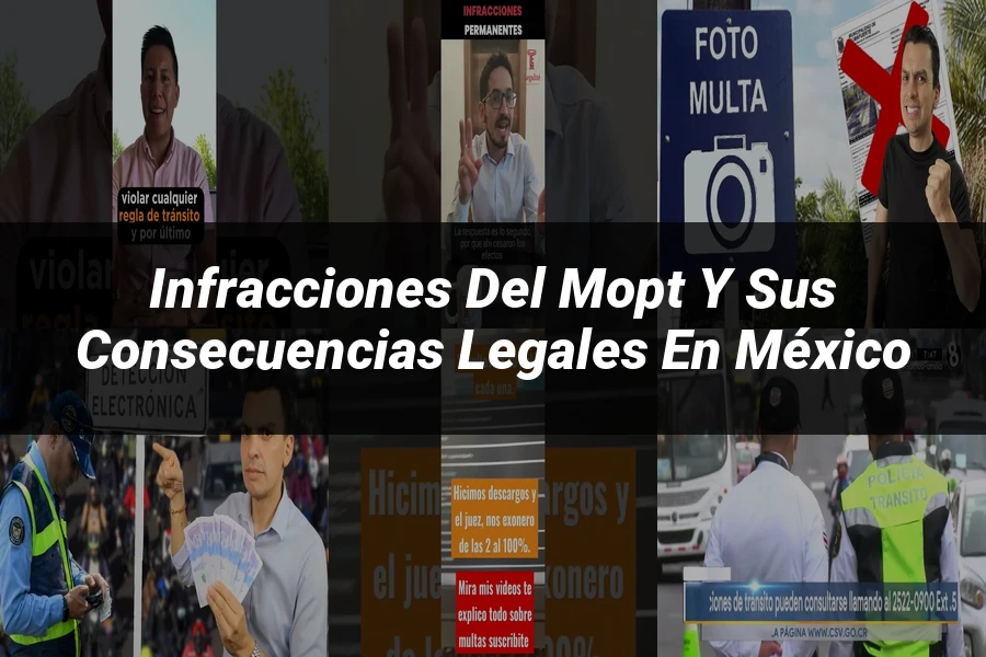"Infracciones del MOPT y sus Consecuencias Legales en México"