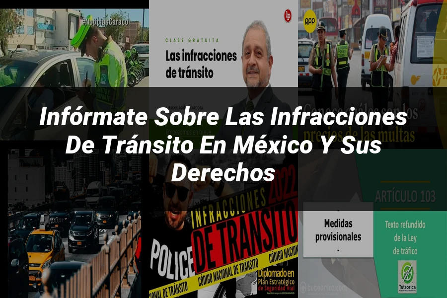 "Infórmate sobre las Infracciones de Tránsito en México y sus Derechos"