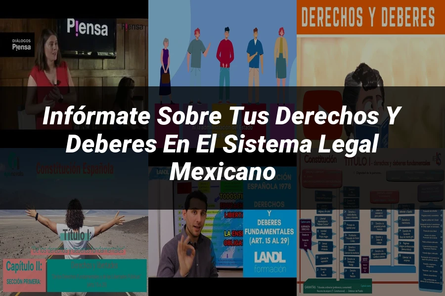"Infórmate sobre tus Derechos y Deberes en el Sistema Legal Mexicano"