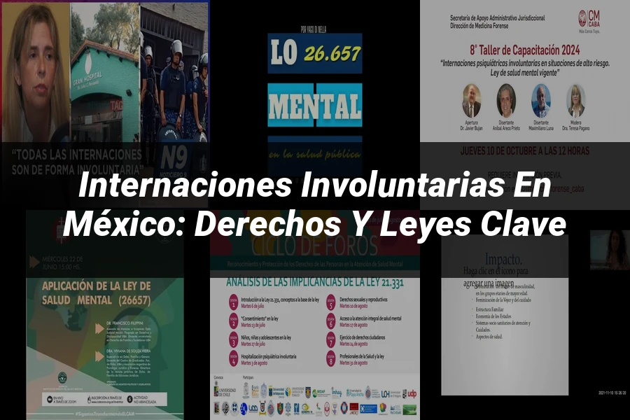 "Internaciones Involuntarias en México: Derechos y Leyes Clave"