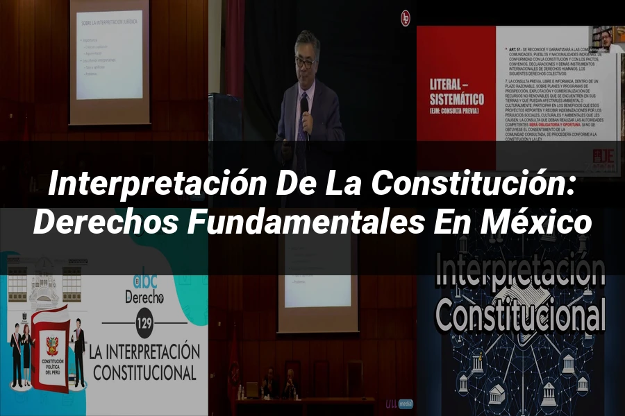 "Interpretación de la Constitución: Derechos Fundamentales en México"