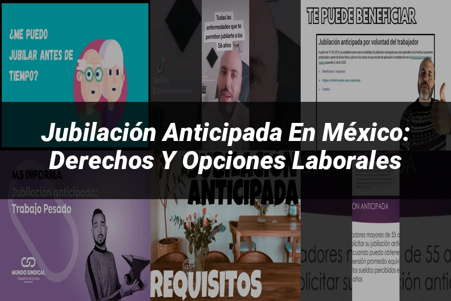 "Jubilación Anticipada en México: Derechos y Opciones Laborales"
