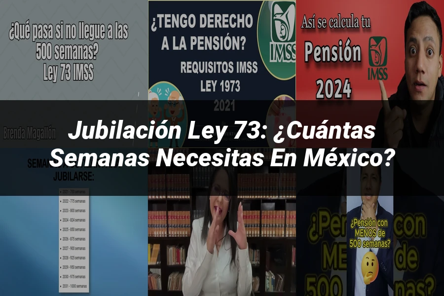 "Jubilación Ley 73: ¿Cuántas Semanas Necesitas en México?"