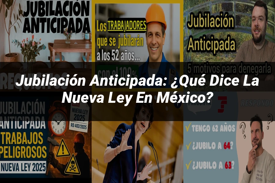 "Jubilación anticipada: ¿Qué dice la nueva ley en México?"