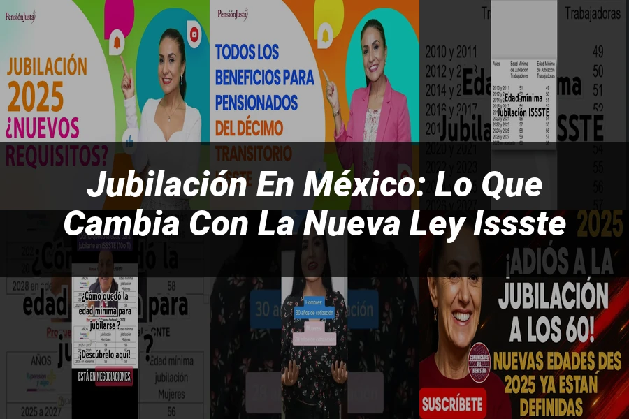 "Jubilación en México: Lo que Cambia con la Nueva Ley ISSSTE"