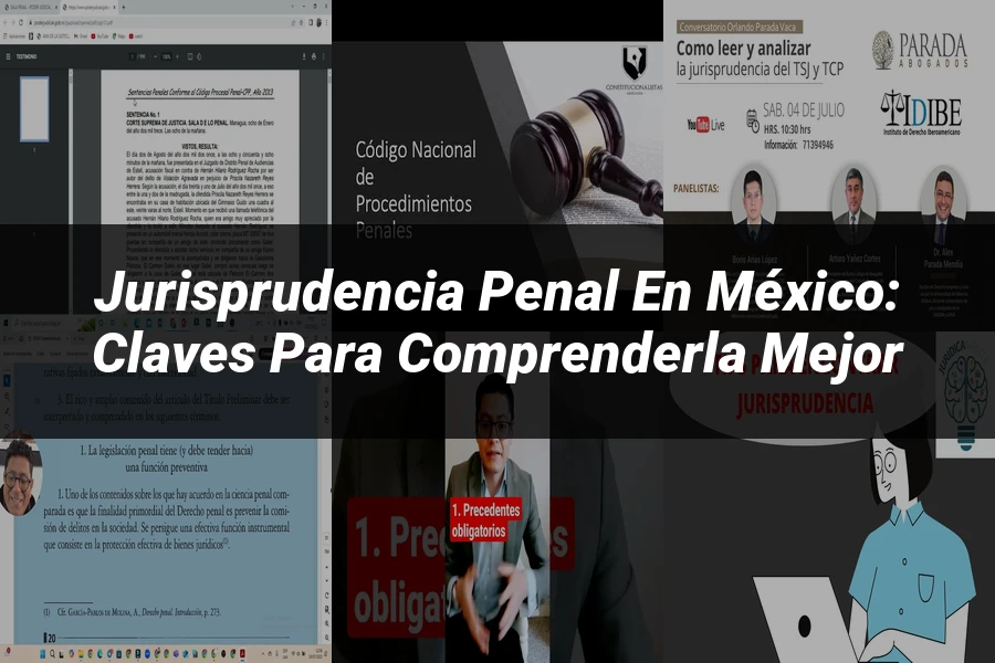 "Jurisprudencia Penal en México: Claves para Comprenderla Mejor"