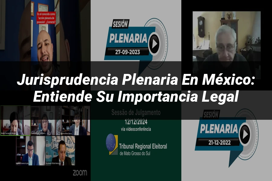 "Jurisprudencia Plenaria en México: Entiende su Importancia Legal"
