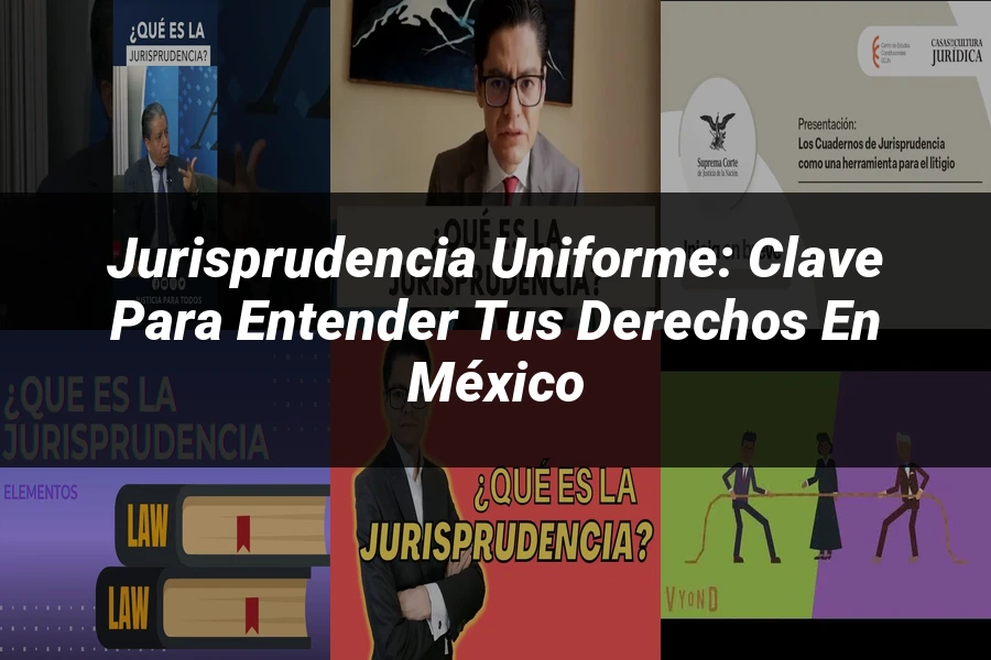 "Jurisprudencia Uniforme: Clave para Entender tus Derechos en México"