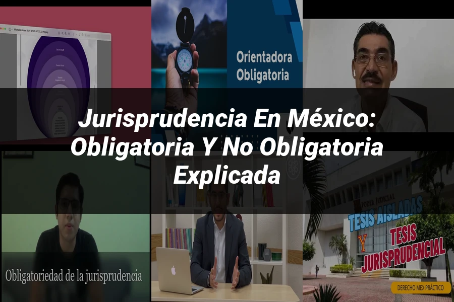 "Jurisprudencia en México: Obligatoria y No Obligatoria Explicada"