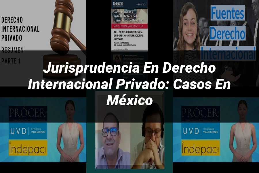 "Jurisprudencia en derecho internacional privado: casos en México"