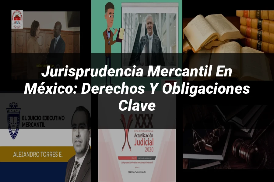 "Jurisprudencia mercantil en México: derechos y obligaciones clave"