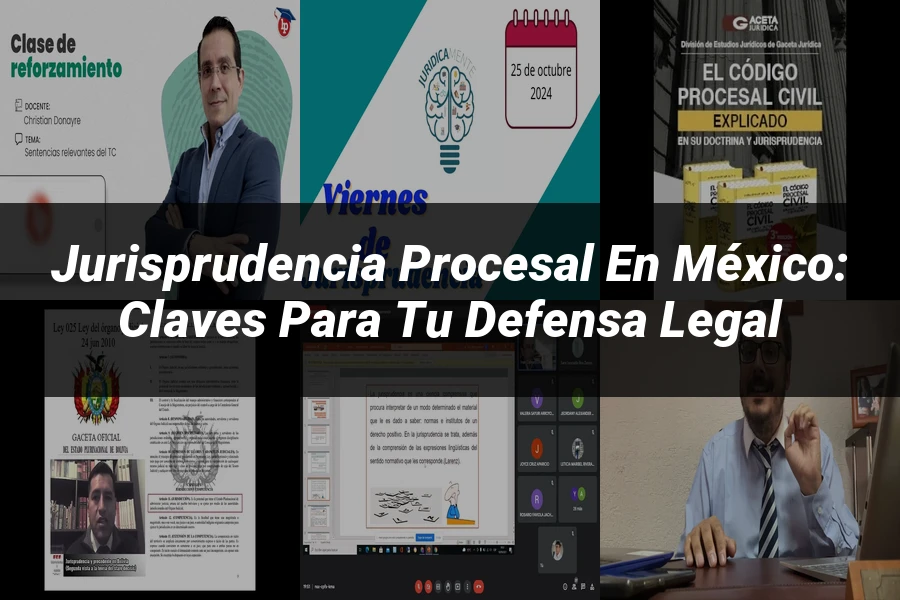 "Jurisprudencia procesal en México: claves para tu defensa legal"