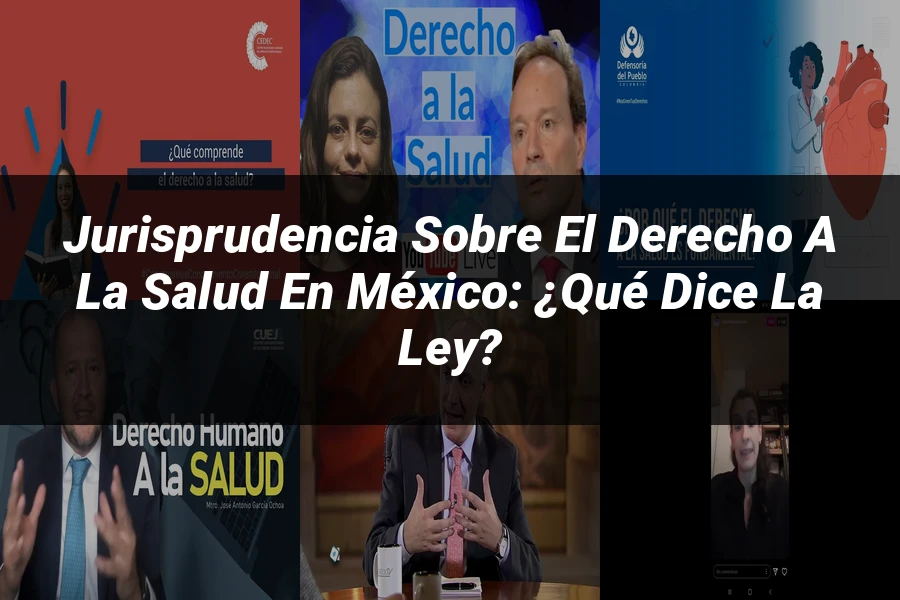 "Jurisprudencia sobre el derecho a la salud en México: ¿Qué dice la ley?"