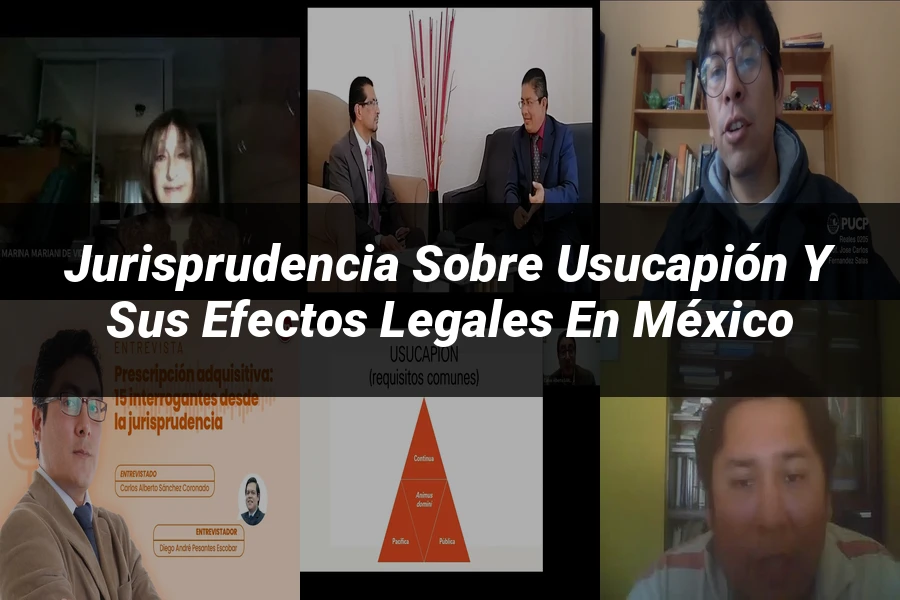 "Jurisprudencia sobre usucapión y sus efectos legales en México"