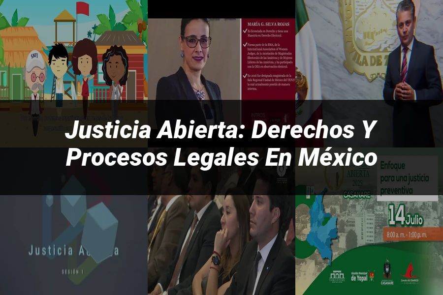 "Justicia abierta: derechos y procesos legales en México"