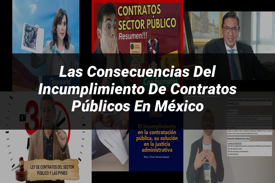 "Las Consecuencias del Incumplimiento de Contratos Públicos en México"