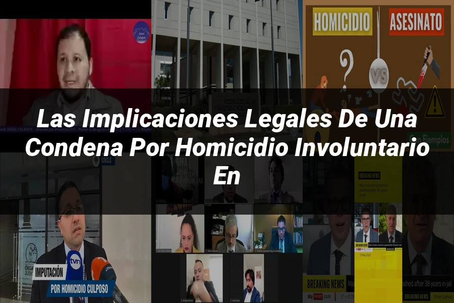 "Las Implicaciones Legales de una Condena por Homicidio Involuntario en