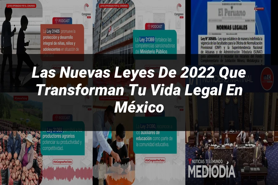 "Las Nuevas Leyes de 2022 que Transforman Tu Vida Legal en México"