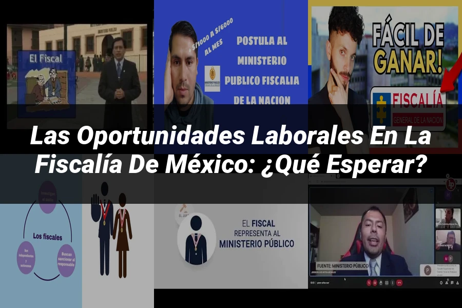 "Las Oportunidades Laborales en la Fiscalía de México: ¿Qué Esperar?"