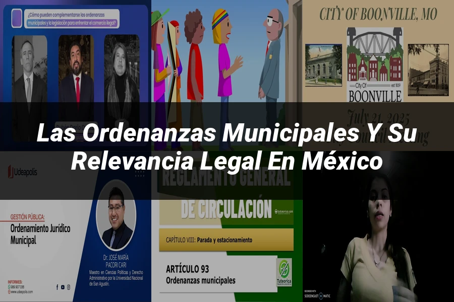 "Las Ordenanzas Municipales y Su Relevancia Legal en México"
