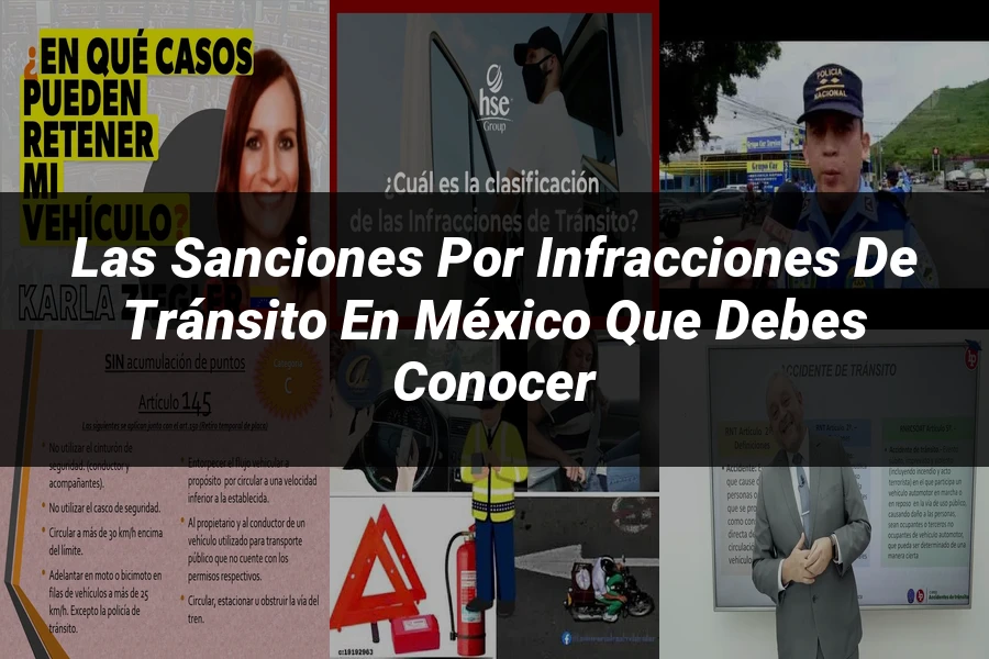 "Las Sanciones por Infracciones de Tránsito en México que Debes Conocer"