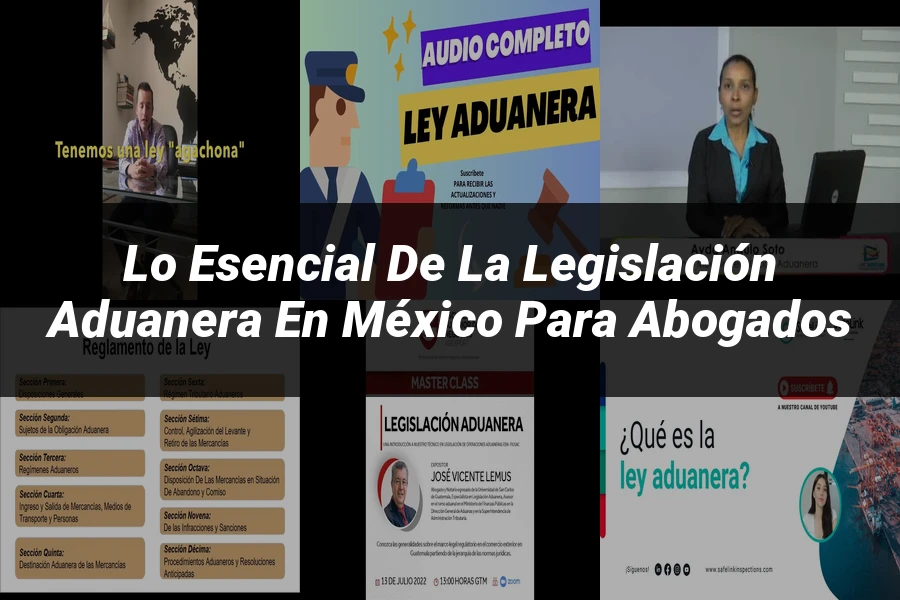 "Lo Esencial de la Legislación Aduanera en México para Abogados"