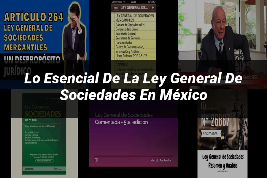 "Lo Esencial de la Ley General de Sociedades en México"