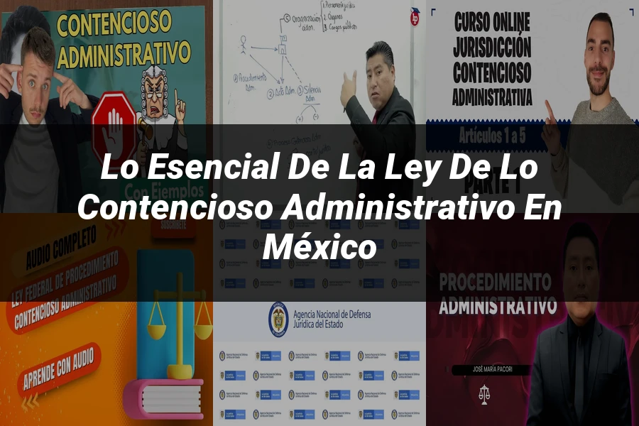 "Lo Esencial de la Ley de lo Contencioso Administrativo en México"