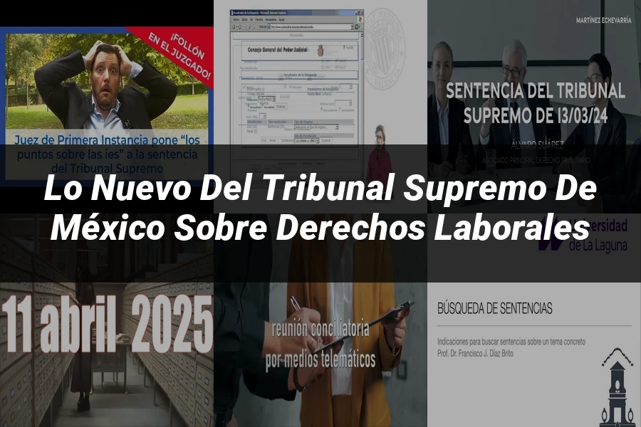 "Lo Nuevo del Tribunal Supremo de México sobre Derechos Laborales"