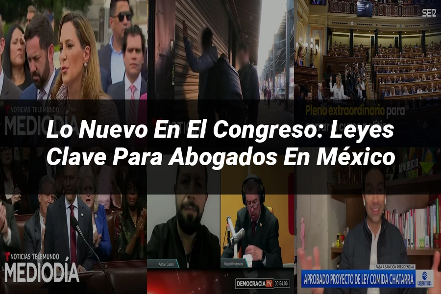 "Lo Nuevo en el Congreso: Leyes Clave para Abogados en México"