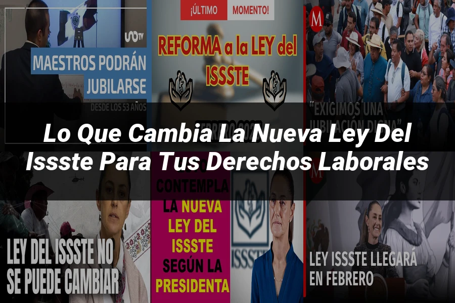 "Lo Que Cambia la Nueva Ley del ISSSTE para tus Derechos Laborales"
