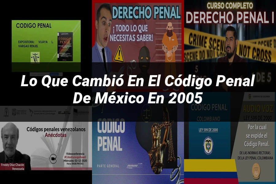 "Lo Que Cambió en el Código Penal de México en 2005"