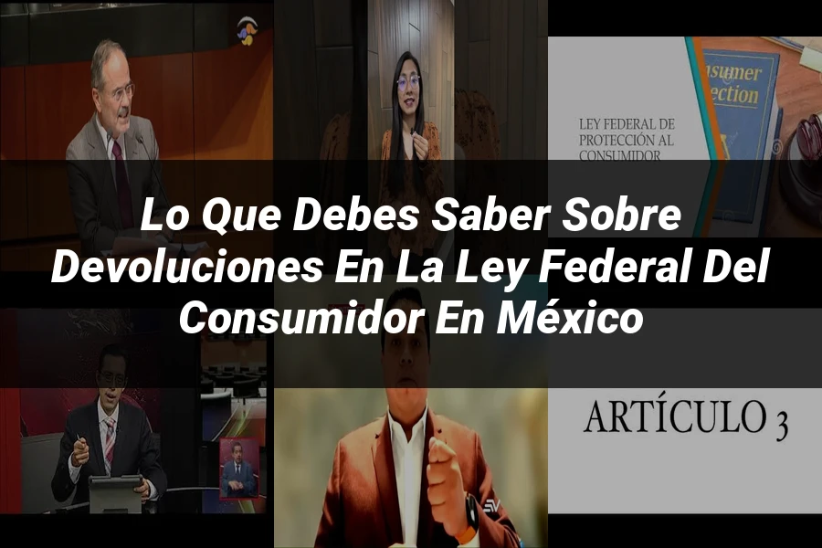 "Lo Que Debes Saber Sobre Devoluciones en la Ley Federal del Consumidor en México"