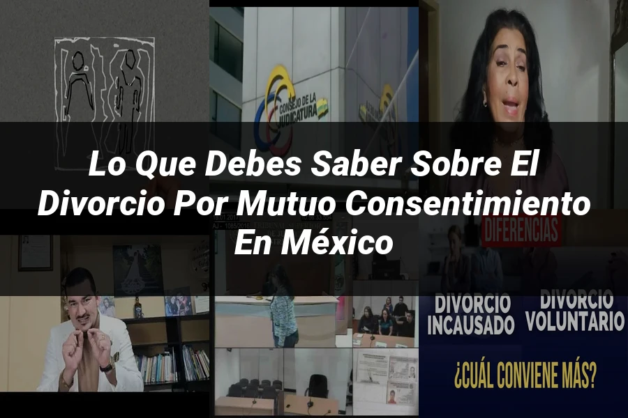 "Lo Que Debes Saber Sobre el Divorcio por Mutuo Consentimiento en México"