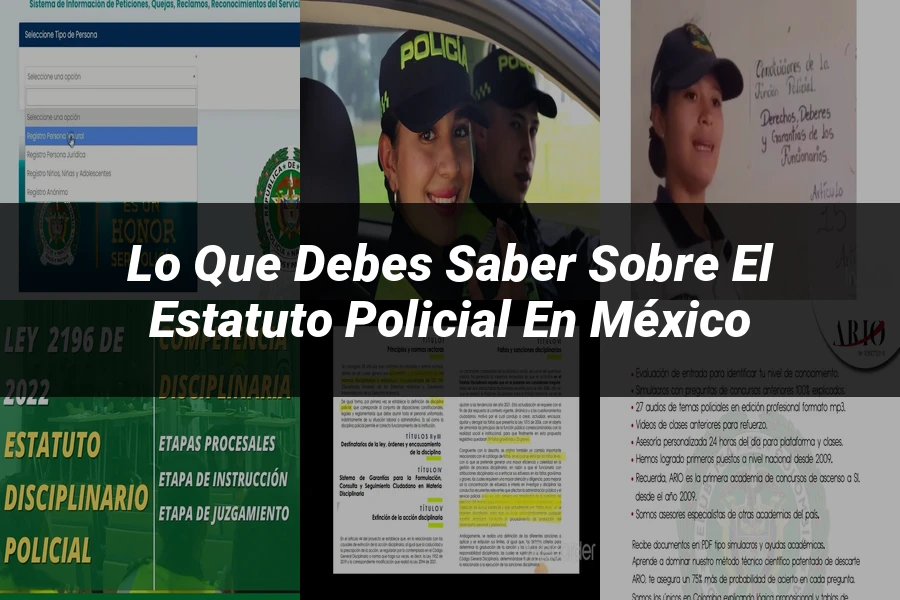 "Lo Que Debes Saber Sobre el Estatuto Policial en México"