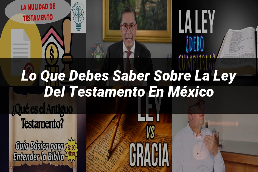 "Lo Que Debes Saber Sobre la Ley del Testamento en México"