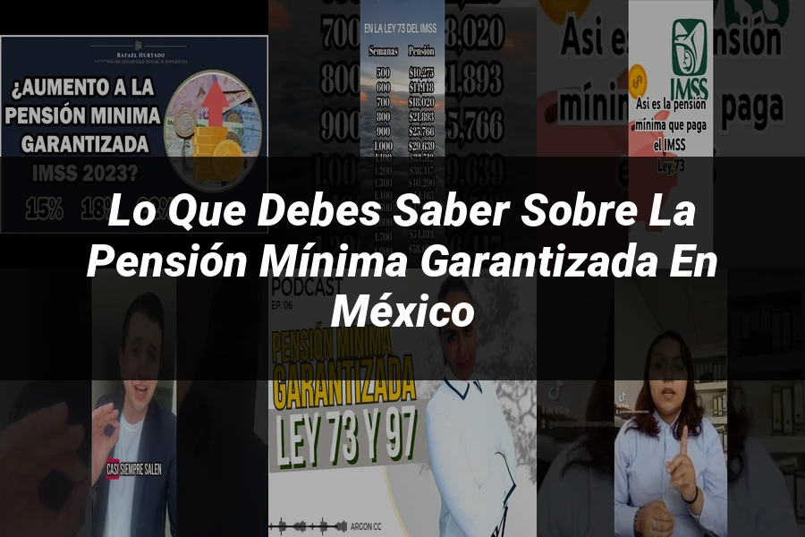"Lo Que Debes Saber Sobre la Pensión Mínima Garantizada en México"