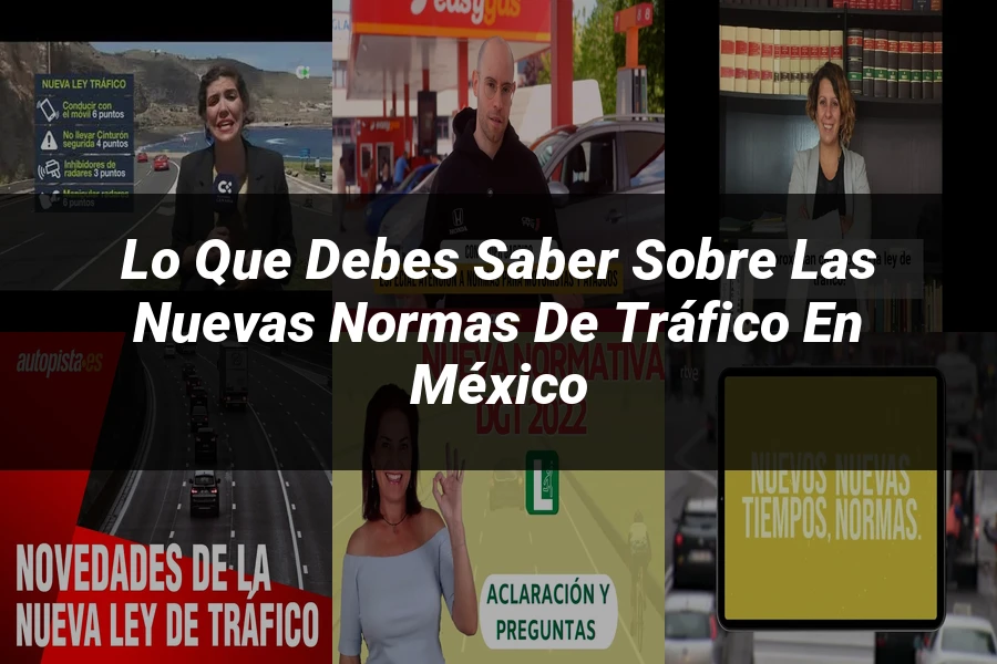 "Lo Que Debes Saber Sobre las Nuevas Normas de Tráfico en México"