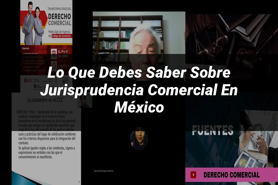 "Lo Que Debes Saber sobre Jurisprudencia Comercial en México"