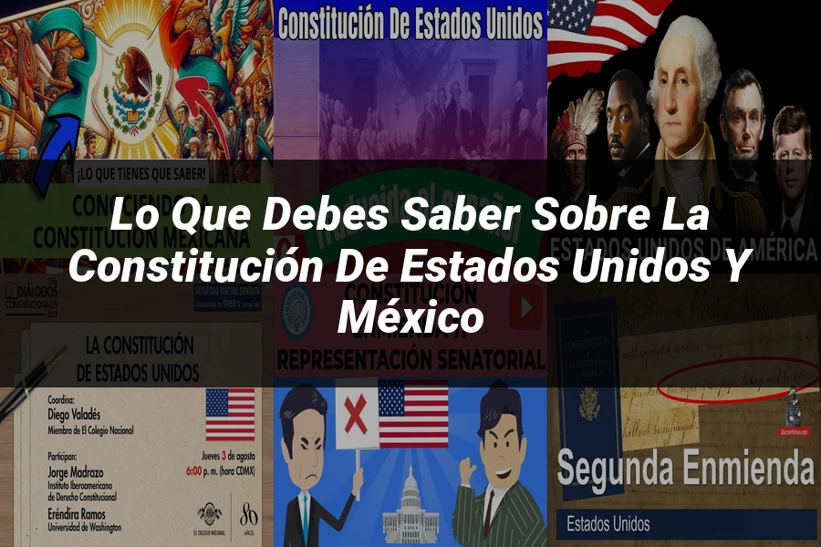 "Lo Que Debes Saber sobre la Constitución de Estados Unidos y México"