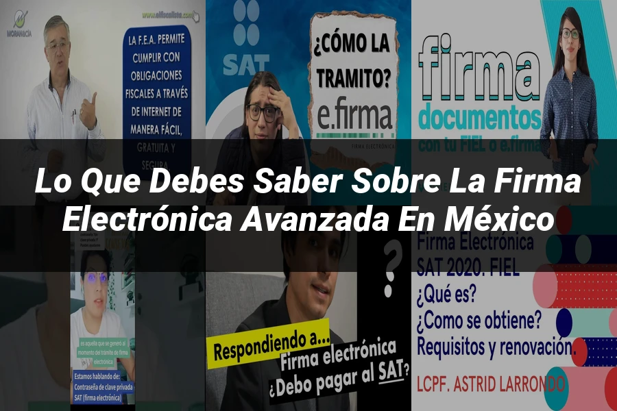 "Lo Que Debes Saber sobre la Firma Electrónica Avanzada en México"