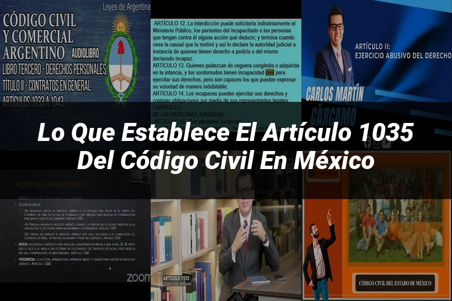 "Lo Que Establece el Artículo 1035 del Código Civil en México"