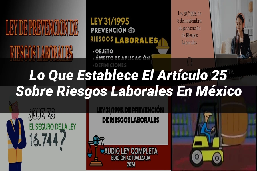 "Lo Que Establece el Artículo 25 sobre Riesgos Laborales en México"