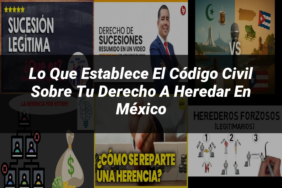 "Lo Que Establece el Código Civil sobre Tu Derecho a Heredar en México"