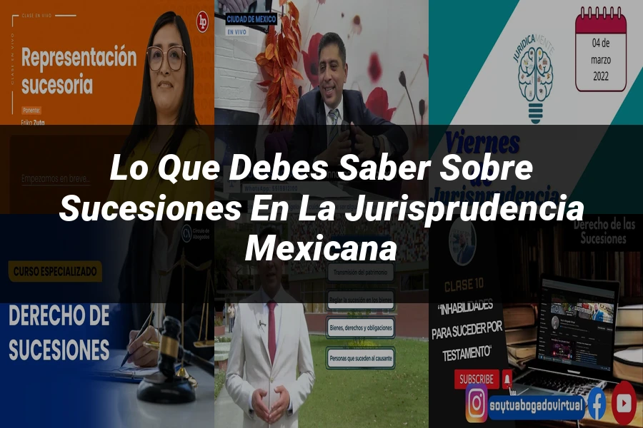 "Lo que Debes Saber sobre Sucesiones en la Jurisprudencia Mexicana"
