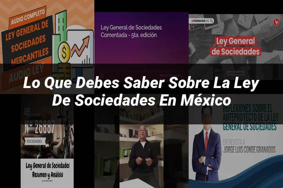 "Lo que Debes Saber sobre la Ley de Sociedades en México"