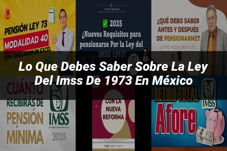 "Lo que Debes Saber sobre la Ley del IMSS de 1973 en México"