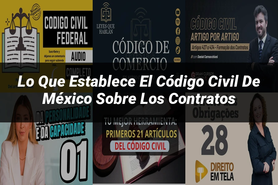 "Lo que Establece el Código Civil de México sobre los Contratos"