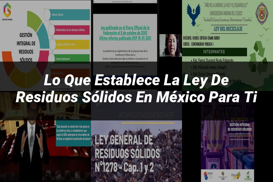 "Lo que Establece la Ley de Residuos Sólidos en México para Ti"