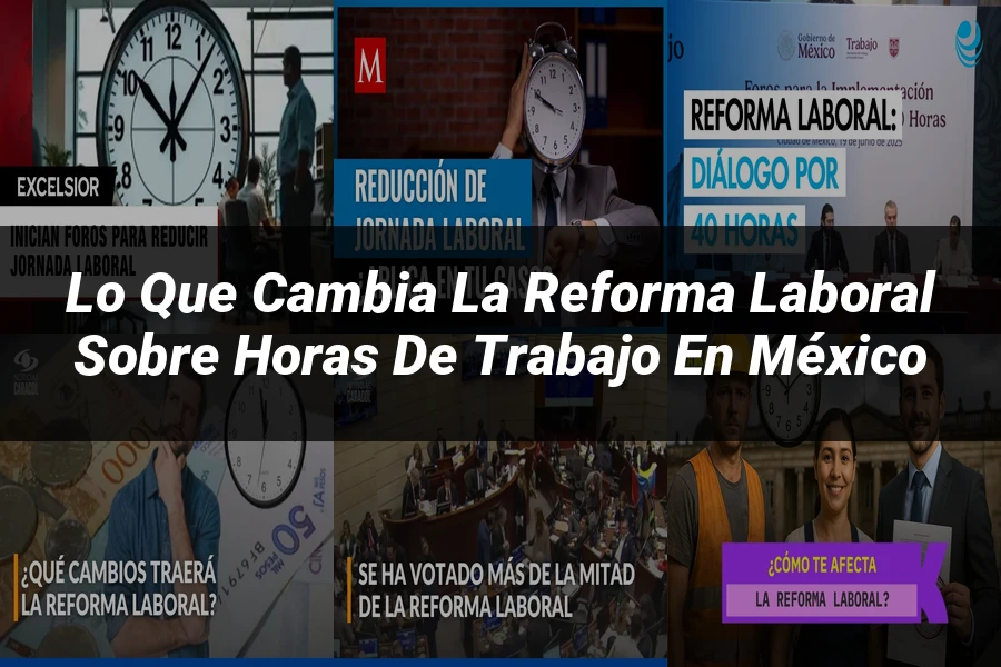 "Lo que cambia la reforma laboral sobre horas de trabajo en México"